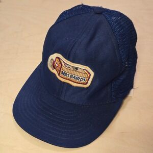 Vintage Mrs Baird's Bakery Hat Blue‎ Trucker Cap with Logo Patch One Size 1980s.